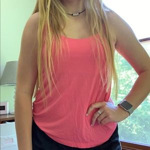 Pink Flowy Tank Top